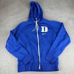 Nike Elite Therma Fit Duke Blue Devils Jacket Full Zip Warm Up Basketball Medium